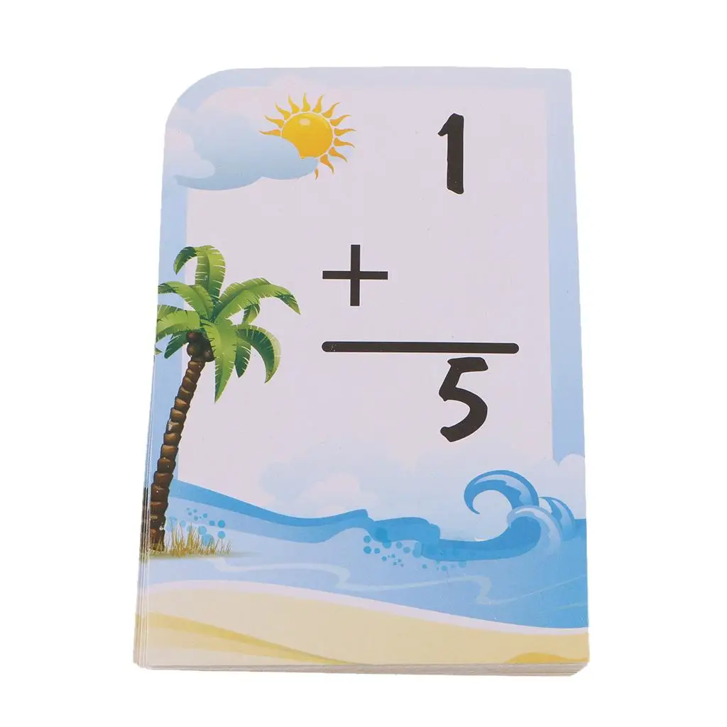 Math Flash Card Paper Quality Kids Learning Toy Educational Flashcard Set for Math Games for Children