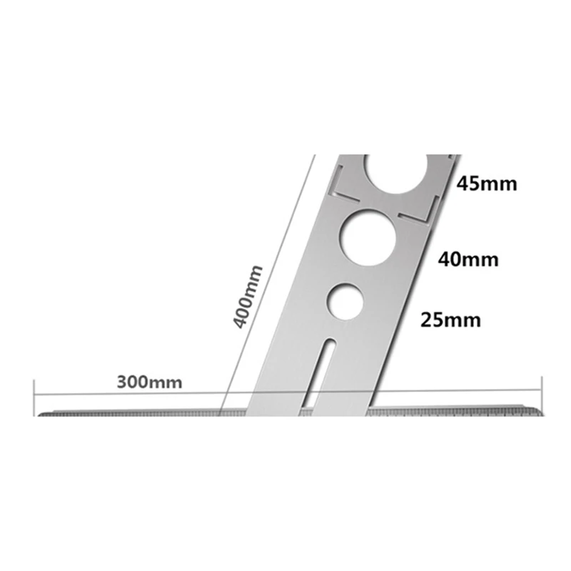 Localisateur Universel d'Ouverture de Carreaux, Outil de Mesure de Jolie çonnage, Positionneur de Trou Ouvert, 1 Ensemble