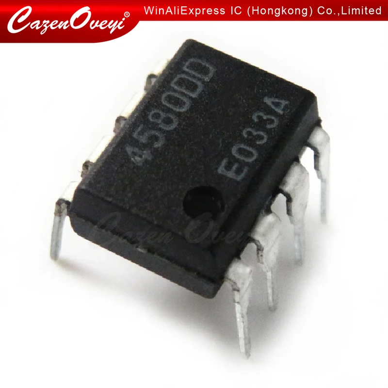 10pcs/lot NJM4580D JRC4580D JRC 4580D DIP-8 In Stock