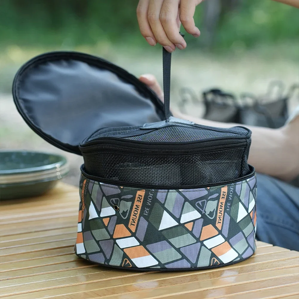 

Outdoor Camping Gas Canister Storage Bags Portable Picnic Cookware Tableware Utensils Pouch Camping Stoves Cutlery Organizer Bag