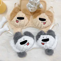 Furry fall and winter lingerie plush underwear cute girls students without steel ring bra set large size women bras