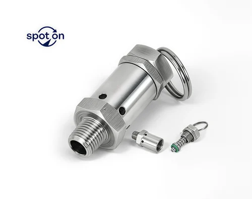 Imagen 1 del producto Válvula de alivio de presión de seguridad de acero inoxidable 304, rosca de 1/2''1/4''BSPT/NPT, escape de 0,5-10 Bar