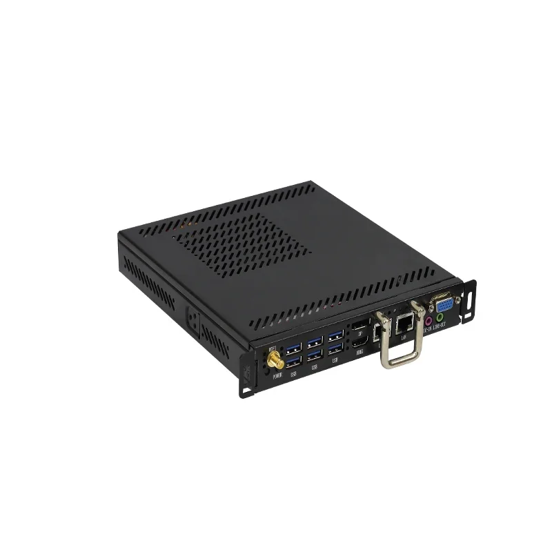 2020  Fanless Embedded Box PC J1900 Core I5 I7  Ops Industrial Embedded Mini Pc with Ddr4 16GB Memory
