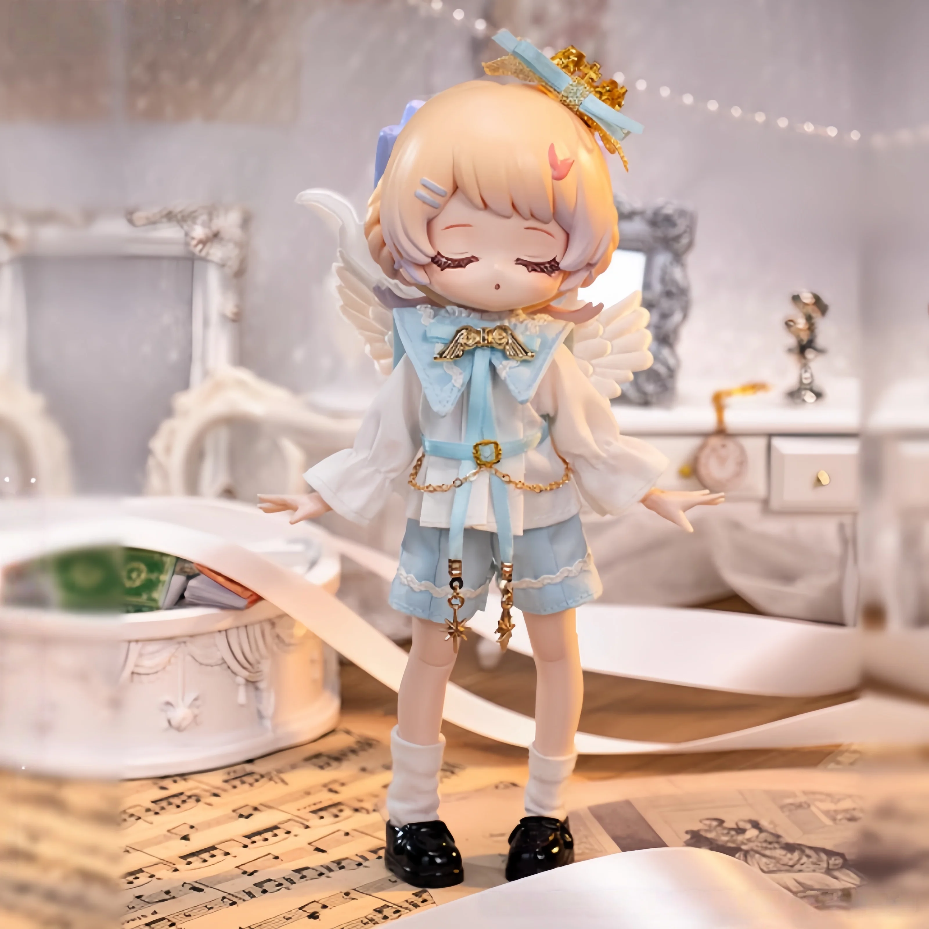 COME4FREE menthe poivrée Manbomagly nuit conte de fées série bébé vêtements OB11 poupée BJD jupe 12 Cent vêtements poupée vêtements accessoires
