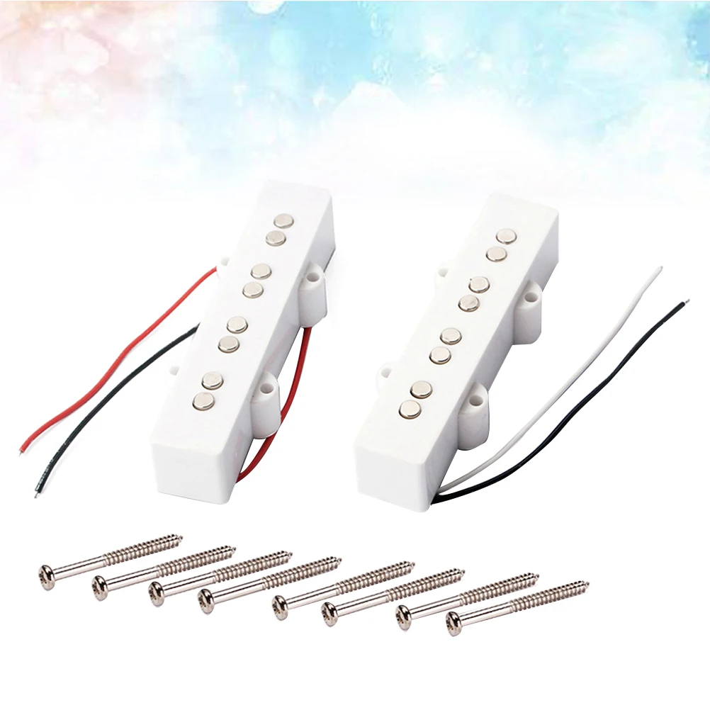 

4 String Electric Bass Pickups Bridge Neck Pickups Set for Jazz JB Bass Guitar Open Style Guitar Parts and Accessories GMB09