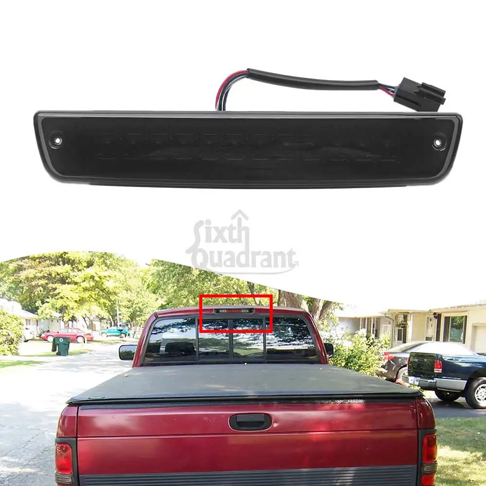 

LED 3rd Brake Stop Taillight High-Mounted Cargo Lamp For Dodge Ram 1500 2500 3500 1994-2002 Replace For #55077263AB 55077263AA