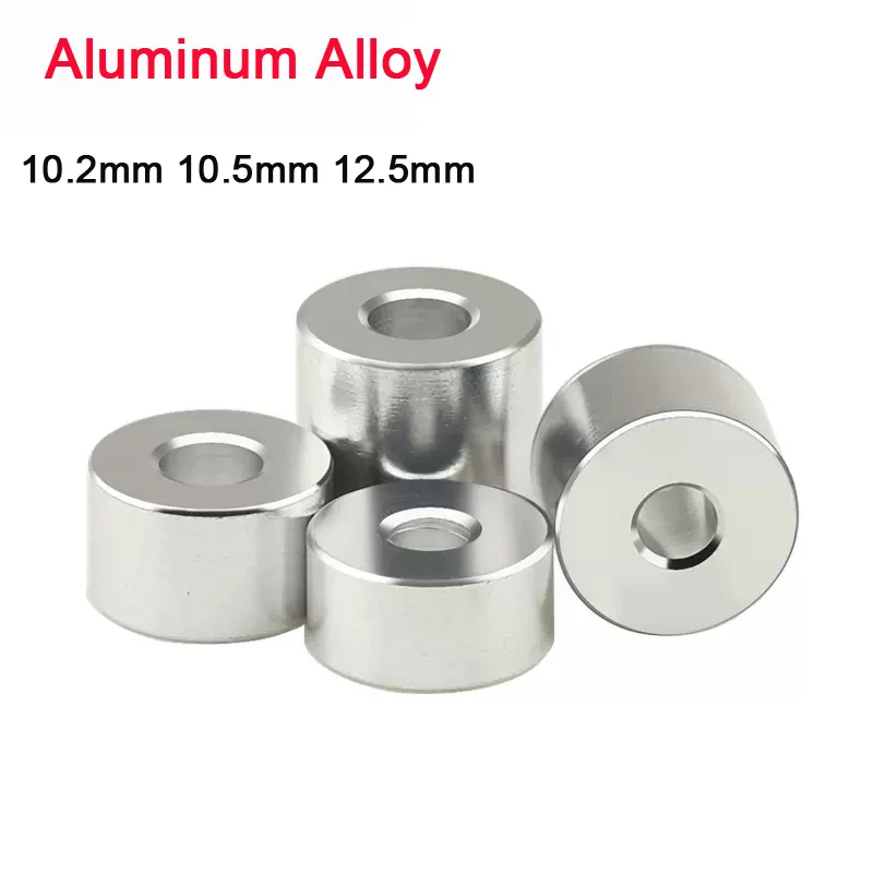 

5/10pcs Aluminum Alloy Gasket Flat Washer No Threaded Bushing Standoff Spacer Sleeve M10 M12*1.5/2/2.5/3/4/5/6 to 30mm