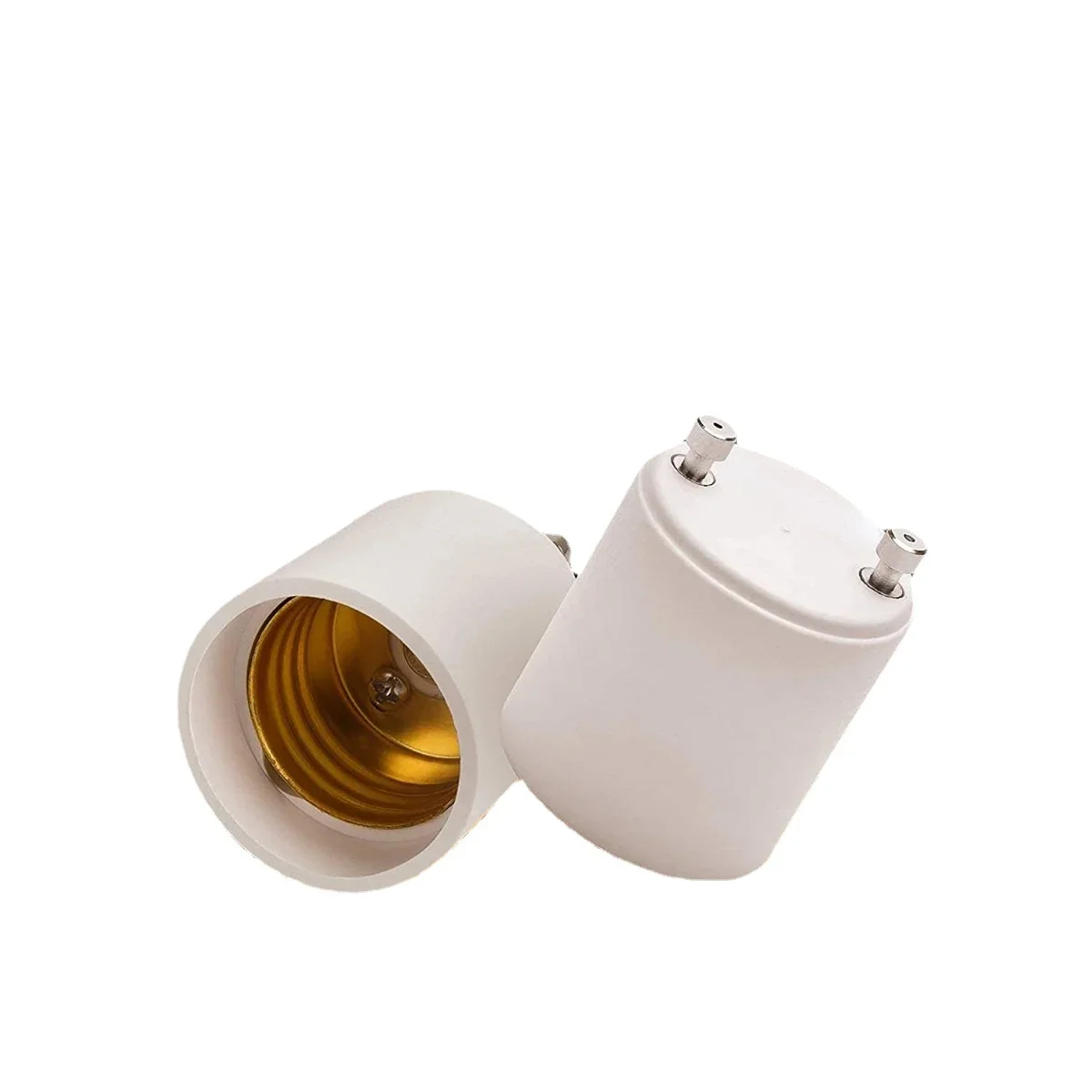 5pcs/lot GU24 to E27 E26 convertor Firproof material PBT Bulb Base Adaptor Copper contact 60W