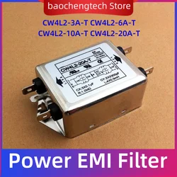 CW4L2-3A-T puissance filtre EMI CW4L2-6A CW4L2-10A CW4L2-20A-T monophasé AC 115V/250V 50/60HZ a augmenté l'épurateur de puissance à double étage