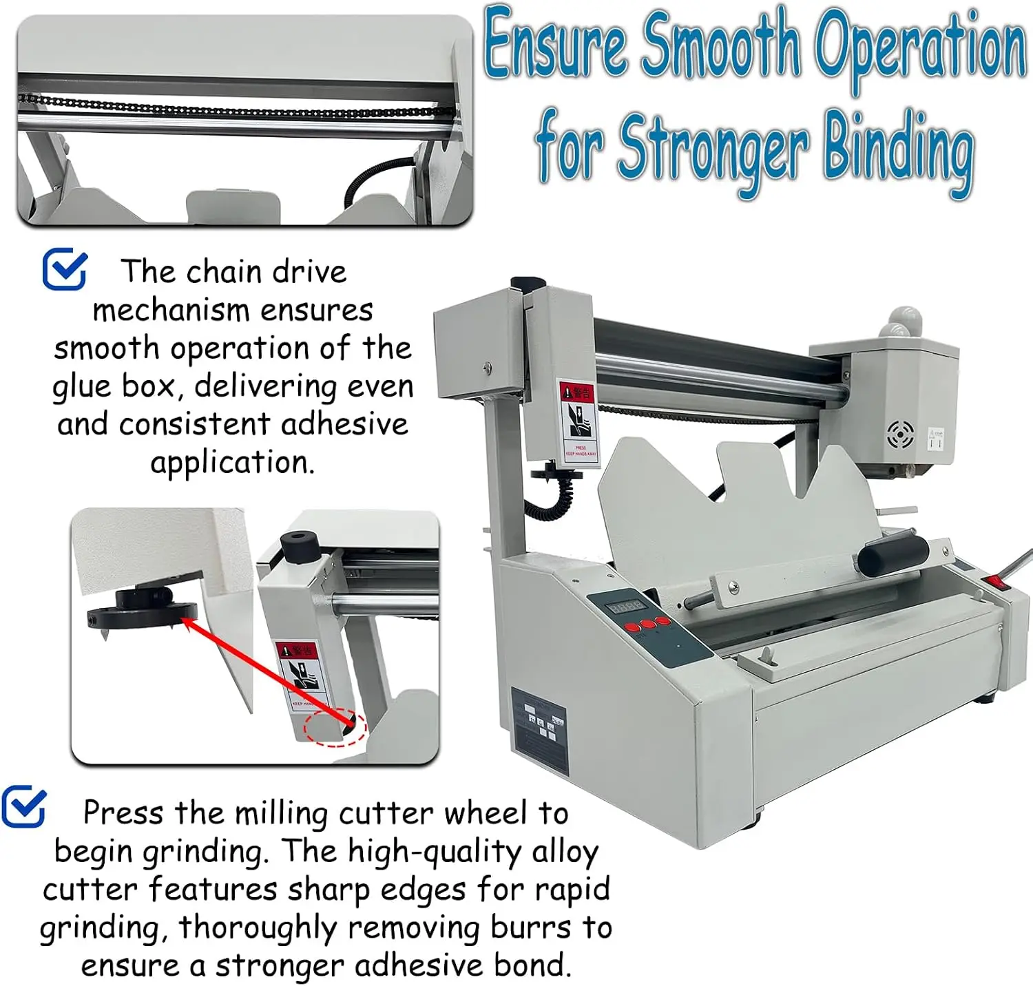 Manual Thermal Hot Glue Book Binder Machine A4 Milling Cutter 110V Office School 1 6 Inch Thickness 180 Books Hour 12 6x11 Inch