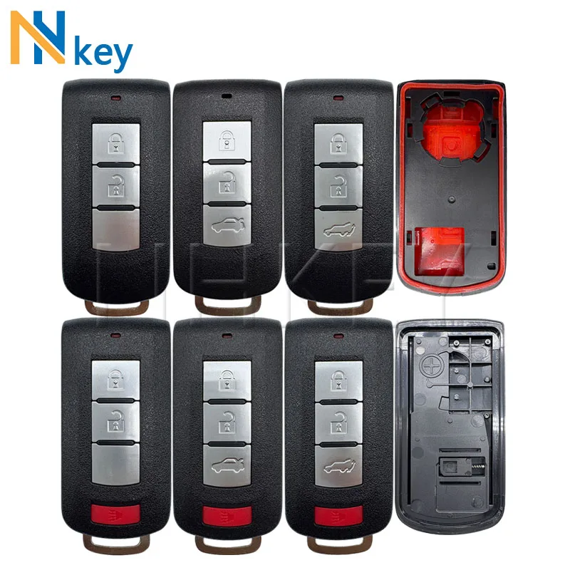 

NHKEY для MITSUBISHI ASX Outlander Sport Pajero Shogun Montero Lancer RVR для MITSUBISHI 2/3/4 кнопки автомобильный удаленный ключ