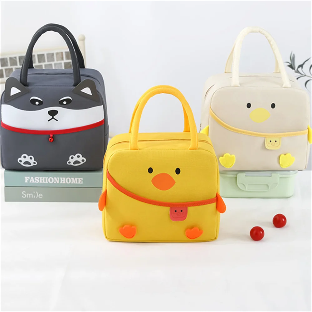 Cute Children Portable Insulated Thermal Picnic Food Bag Cute Cartoon Lunch Bag Box Tote Food Fresh Cooler Bag Pouch For Kids