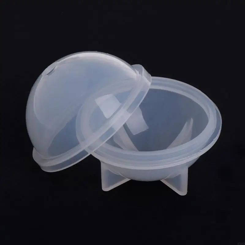 HX6D Sphere Resin Molds Round Silicone Molds Stereo Spherical Mold for DIY Making