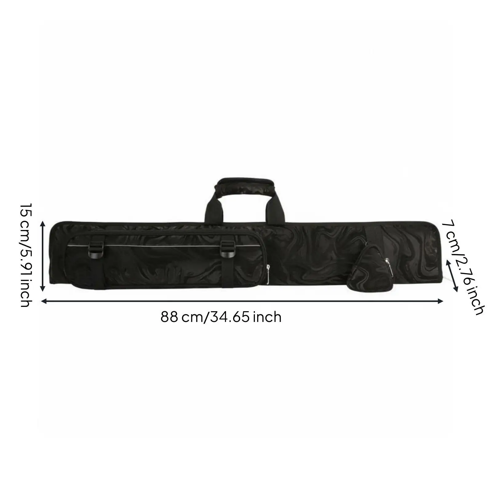 Billiard Cue Storage Case Practical PU Billiard Cue Bag Pool Stick Protective Cover for Club Events view 5
