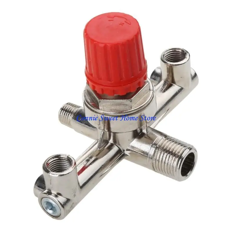 LXAF Double Outlet Tuboy Air Doldy Compressor Switch منظم الضغط لملحقات جزء تركيب الصمام مع V- 3 رؤوس #3