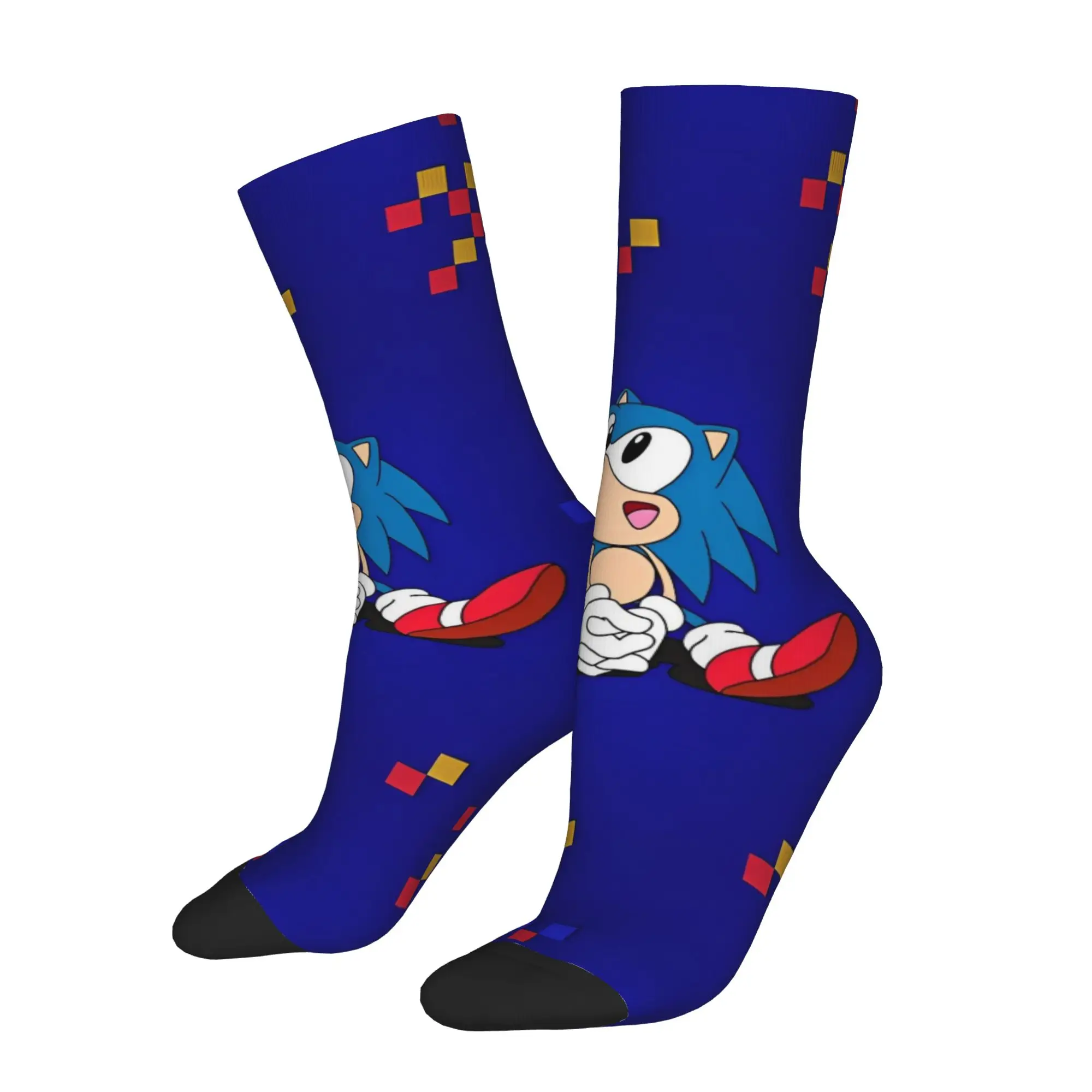Autumn Winter Fashion Men's Women's S-Shadow The Hedgehogs Socks  Breathable Basketball Socks