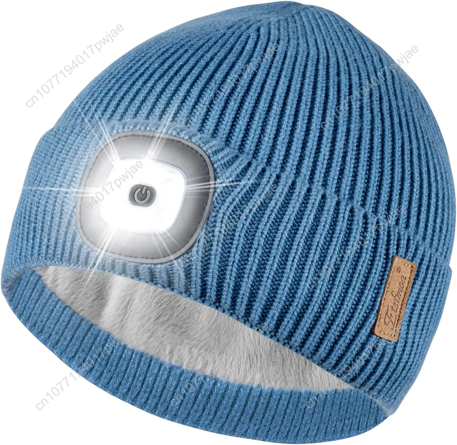 Etsfmoa шапка унисекс с подсветкой, теплая вязаная шапка на флисовой подкладке, подарки для мужчин и женщин, перезаряжаемая светодиодная шапка