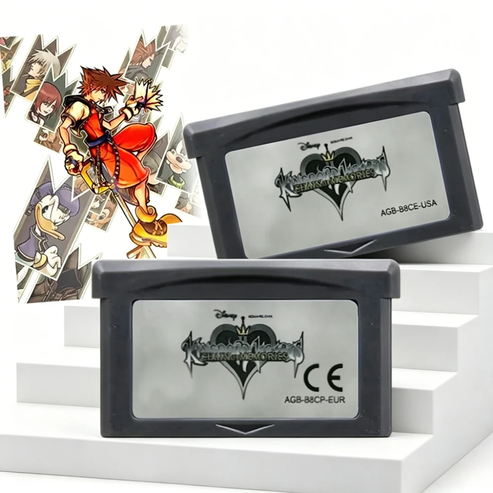 Kingdom Hearts Series GBA 32 Bit Game Card Video Game Console Card Kingdom Hearts Chain of Memories of USA/EUR Version
