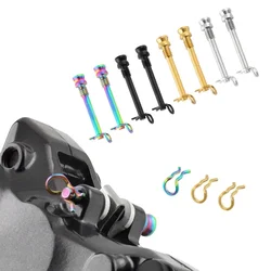 Titanium Alloy Disc Brakes Caliper Bolts 31x21x5x5.5MM MTB Road Bicycle Disc Brake Pad Mount Screws With Fixing Pin Fixed Thread