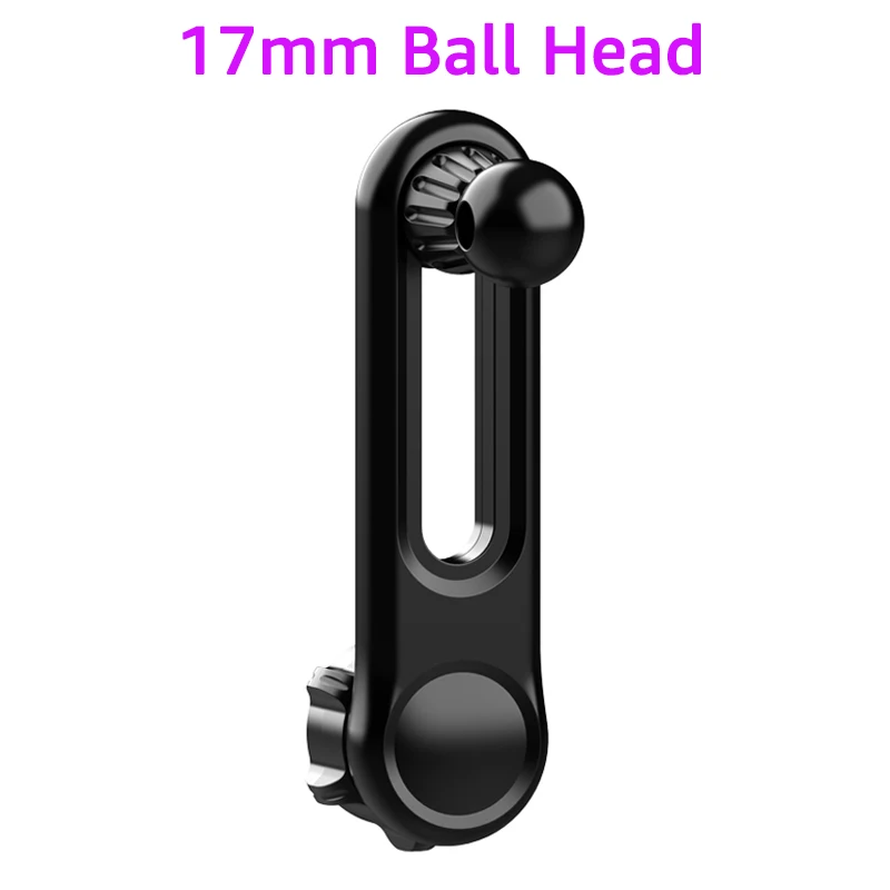 iBudim حامل السيارة العالمي 360 ° الدورية قابل للتعديل 17 مللي متر الكرة رئيس حامل هاتف السيارة تمديد القطب محول الملحقات #6