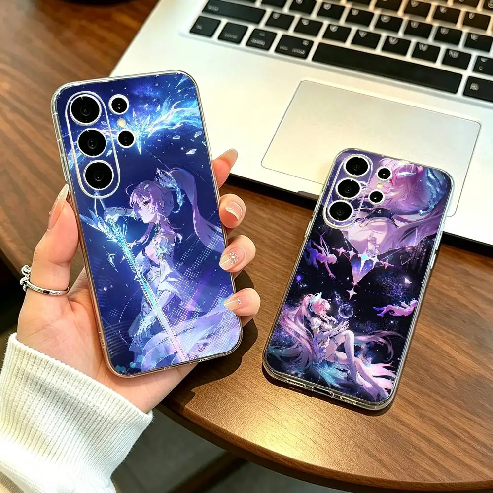 Game Wuthering Waves WuWa Aemeath Phone Case For Samsung S25,S24,S21,S22,S23,S30,Ultra,S20,Plus,Fe Transparent Cover