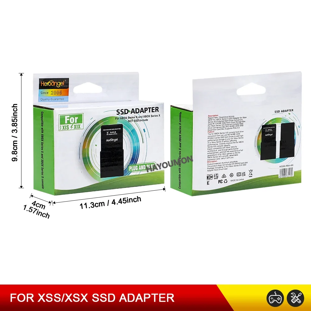 2026 NEU Für Xbox Series X/S SSD-Adapter Erweiterungskarte Box Festplatten-Konvertierungsbox M2 NVME 2230 PCIE4.0 Serie – Detail 5