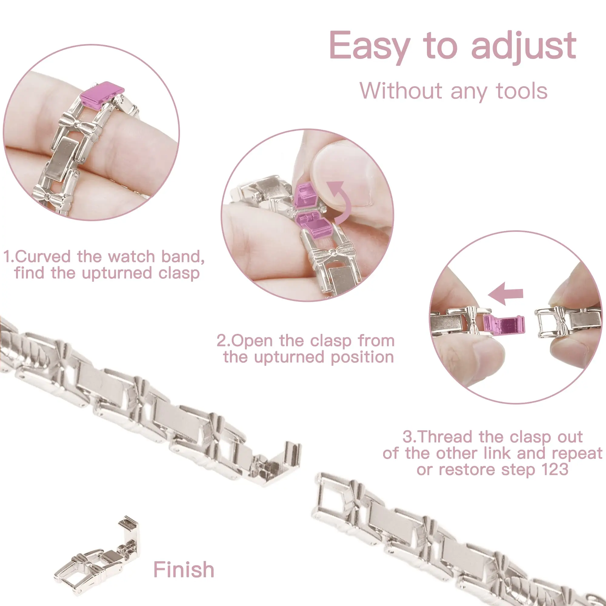 Diamond Butterfly for Apple Watch band 40mm 44mm 41mm 49mm 45mm 38mm Metal Bracelet iWatch series se 6 3 4 5 Ultra 2 8 9 strap