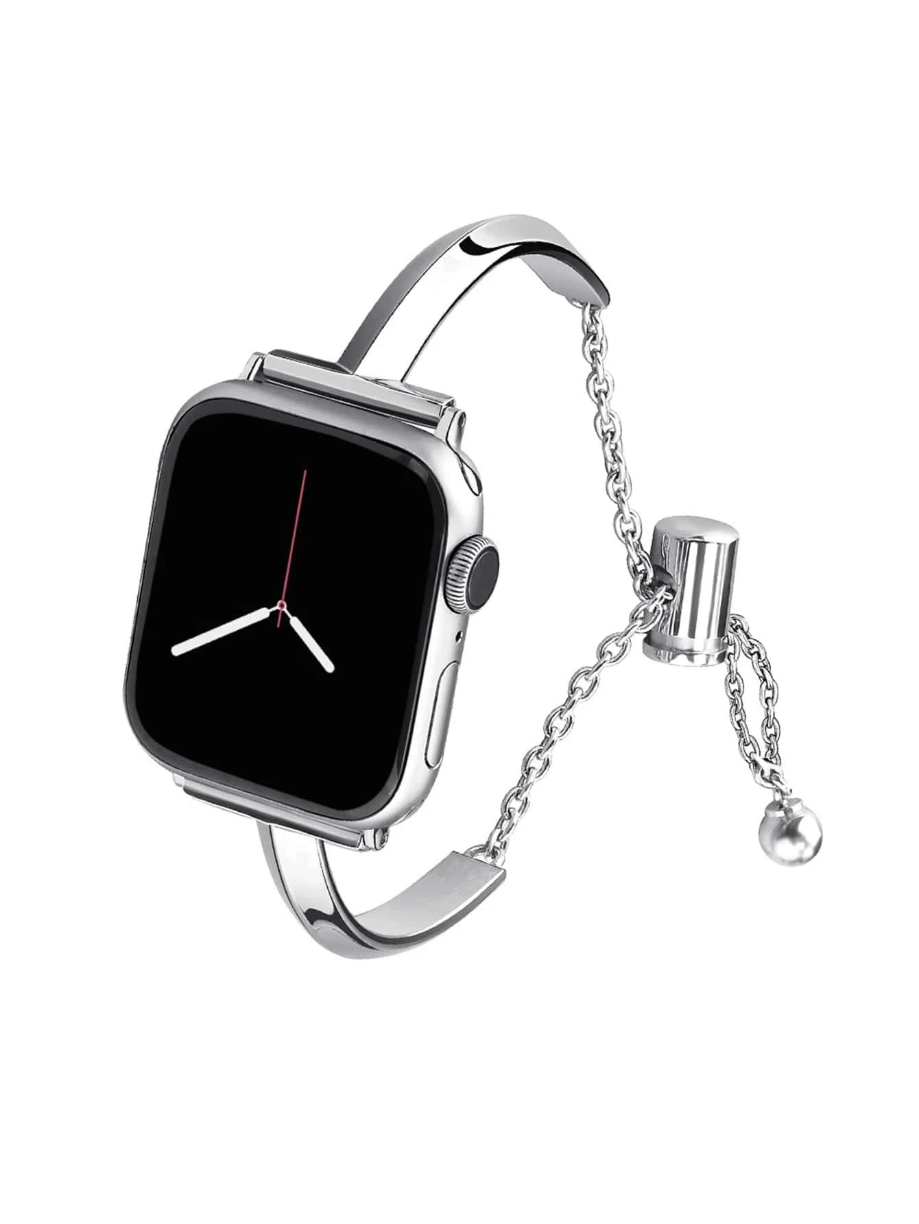 حزام ساعة فاخر لساعة أبل سلسلة 8 7 41 45 مللي متر 6 Se 5 4 سوار نسائي من الفولاذ الماسي IWatch Ultra 49 مللي متر 44 40 42 38 مللي متر حزام