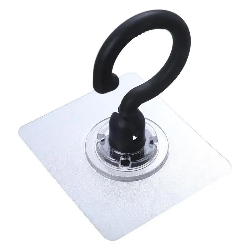 Rotatable Hooks Adhesive Hook Ceiling Strong Bearing Stick Rack Kitchen Wall Key Hanger Bathroom Kitchen Door Hook Up