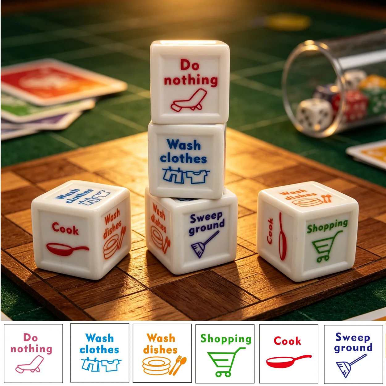 Party Games List - 5 jogos divertidos com dados para
