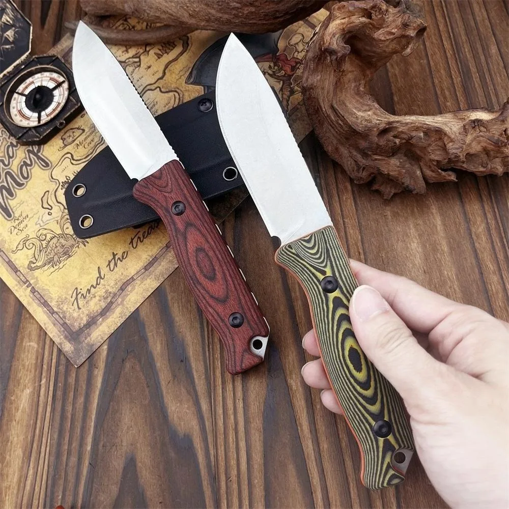 

Портативный тактический нож 15002 15017 с фиксированным клинком из стали 8Cr13Mov, прочной деревянной рукоятью и полной рукоятью-тангой для активного отдыха и кемпинга