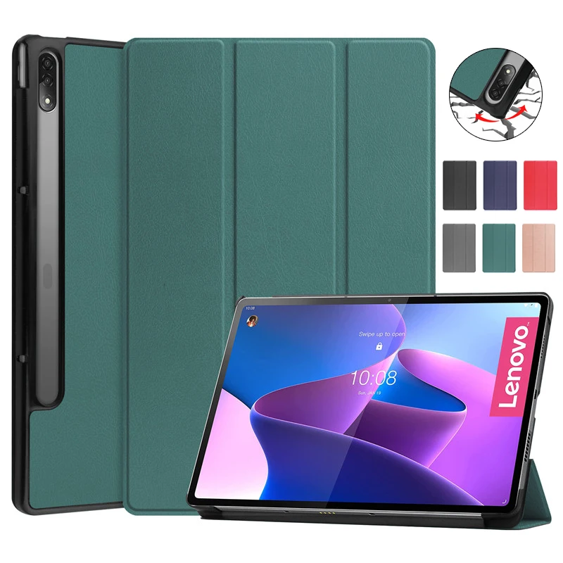 Чехол для Lenovo Tab P12 Pro, трехслойная подставка, Магнитный смарт-чехол для Funda, Lenovo, Xiaoxin, Tab P12 Pro, планшет 12,6 дюйма, 2021