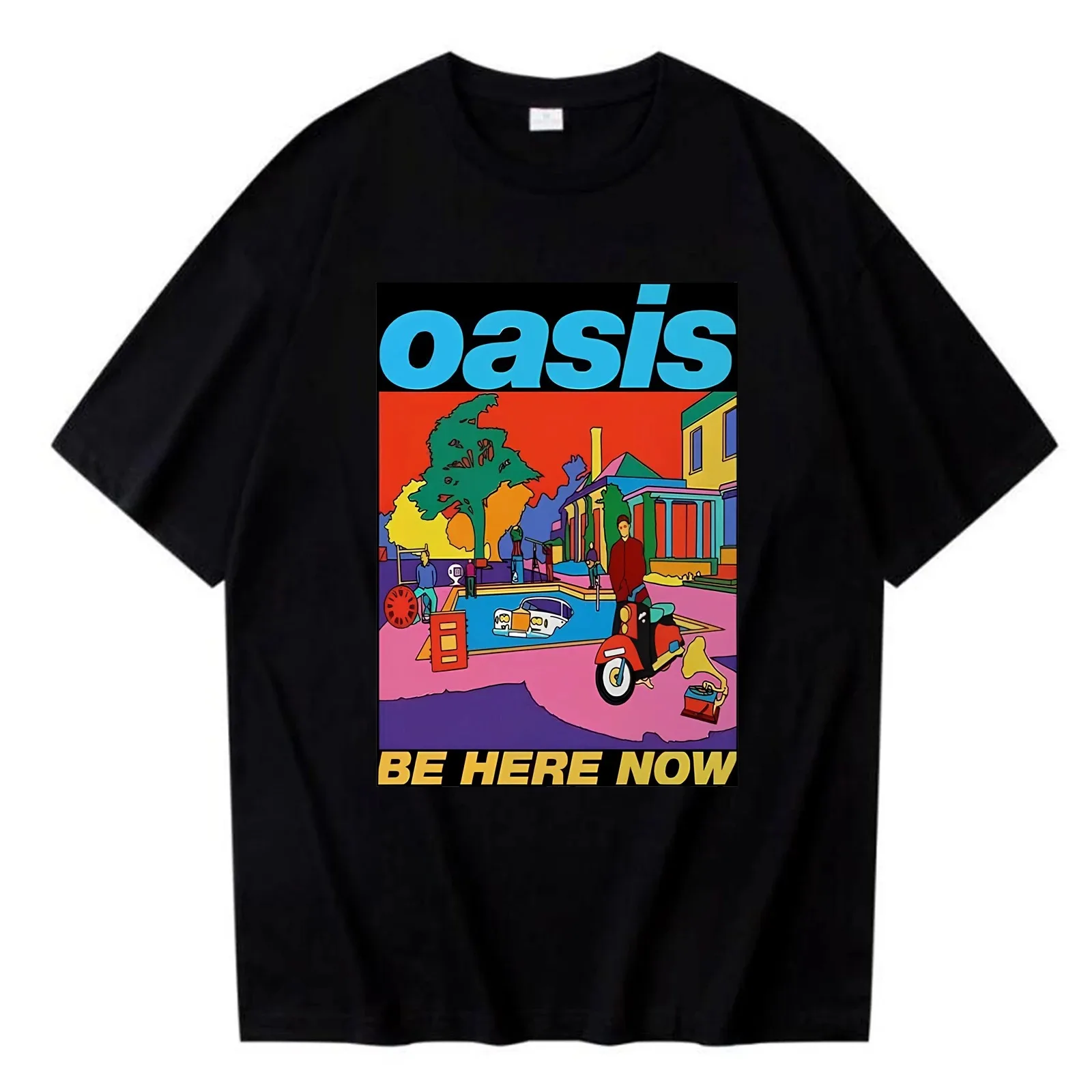 Whats The Story Morning Glory Herren Damen T-Shirt O-Oasis Tees Kurzarm T-Shirt mit rundem Kragen Baumwolle Geschenkidee Kleidung Tops