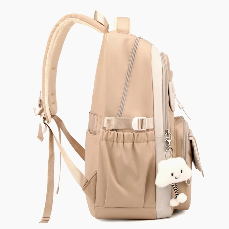 Middle high school student backpack Schoolbag for girls large-capacity waterproof bookbag college student backpack for laptop