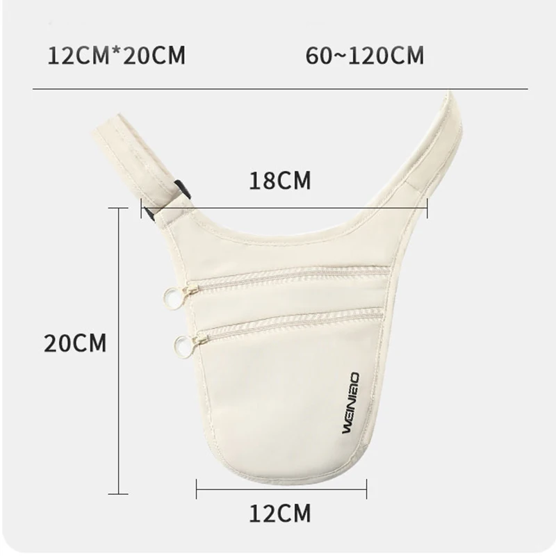 Riñonera oculta de viaje para teléfono deportivo, riñonera antirrobo para hombre, riñonera impermeable ultrafina, nueva bolsa de cintura ligera para correr para mujer