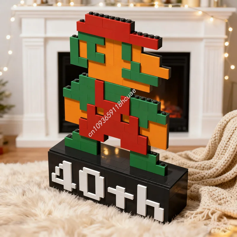 

2694pcs MOC Mariosed Bros Anniversary Pixelart Model Building Blocks Construction DIY Idea Education Christmas Gifts Toy Brick