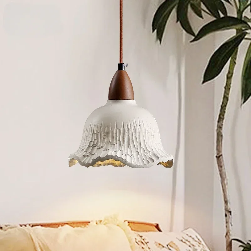 

Gypsum Pendant Lamps Home Decor Bedroom Bedside Dining Room Suspensions Luminaire Chandelier for Living Room LED Pendant light