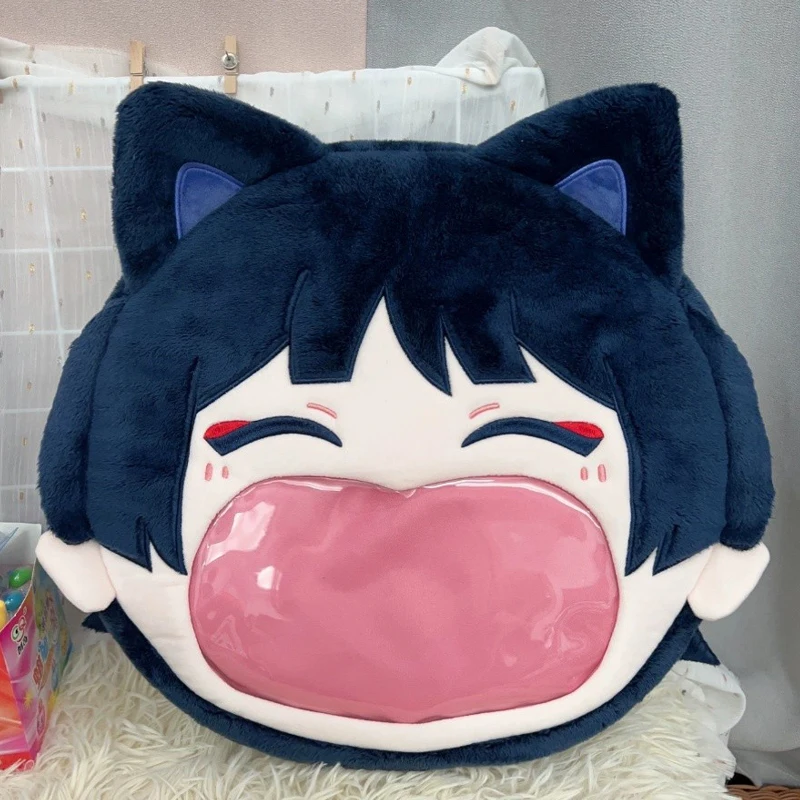 

Anime Genshin Impact Scaramouche Balladeer Wanderer Cosplay Cartoon Big Mouth Itabag Shoulder Bag Backpack Ambitus Mascot Gift