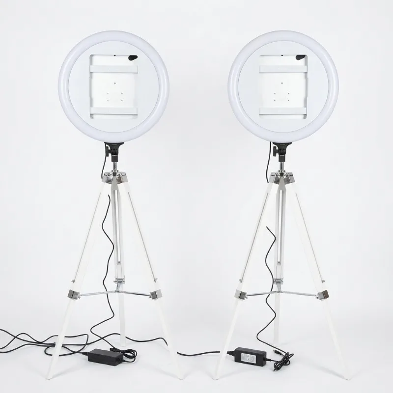 Handheld iPad holder with adjustable height for easy portability, suitable for parties, weddings, and store visits