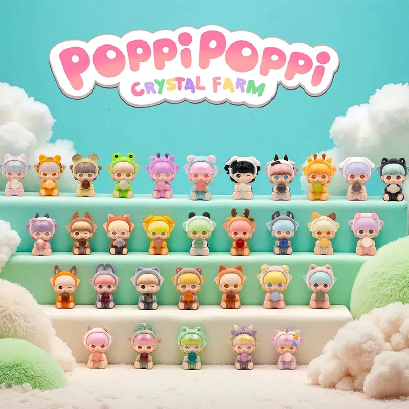 

Poppi Crystal Farm Series слепая коробка очаровательные мини-куклы милые коллекционные настольные дисплеи художественная игрушка Kawaii Декор подарок