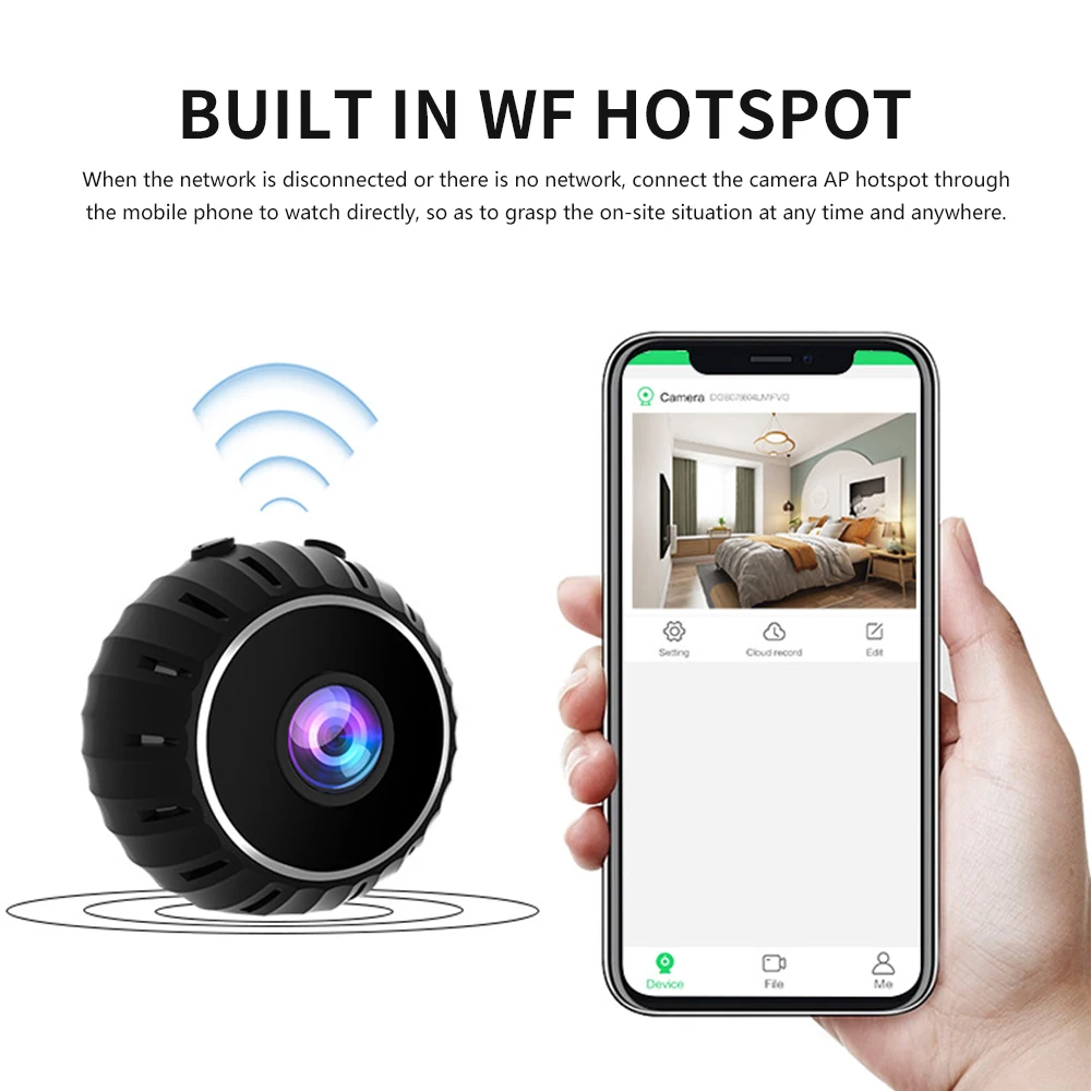 x10 mini wifi 1080p camera Infrared night vision wifi kids sports  camera 2.4G wifi remote monitoring security home camera