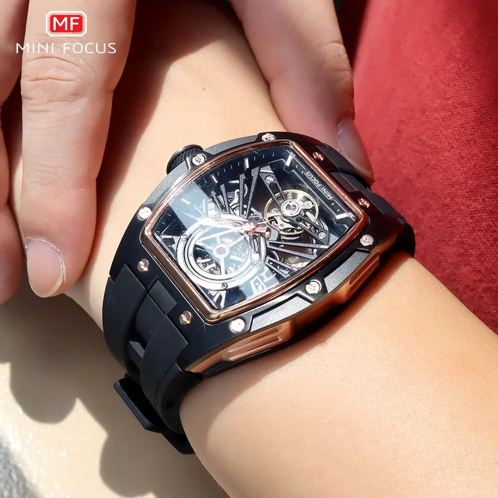 Men's Black Waterproof Automatic Mechanical Watch