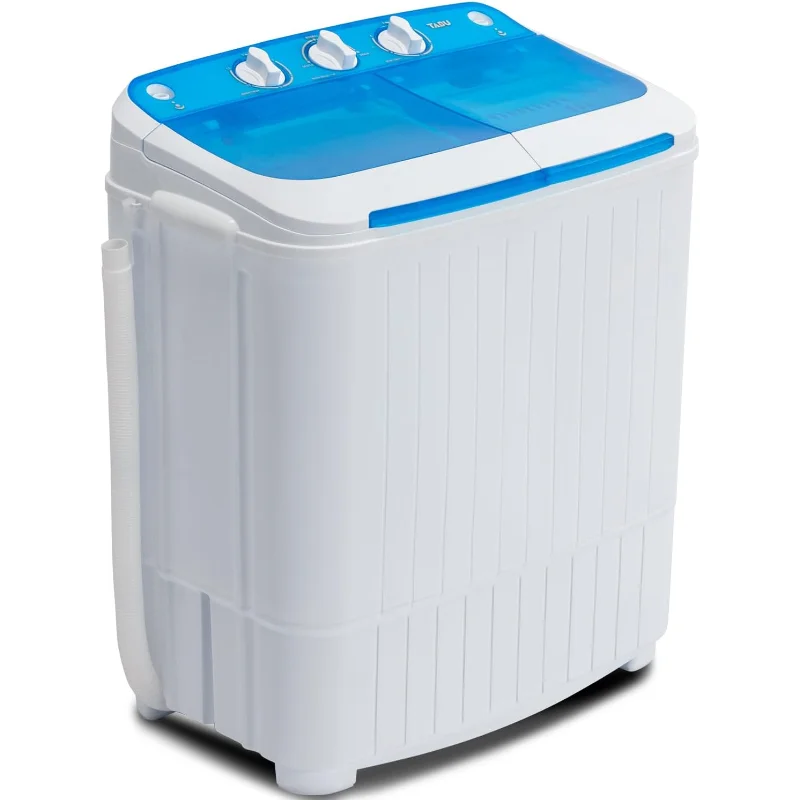 

Портативная стиральная машина TABU 17,6 фунтов, компактная стиральная машина, мини-стиральная машина, стиральная машина с двойной ванной и губкой, идеально подходит для общежитий