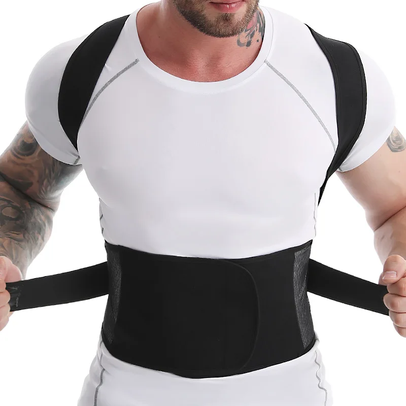 Adjustable Posture Corrector for Men Women Back Brace for Lumbar Support and Upright Breathable Straightener Back Corrector