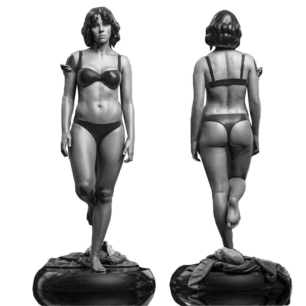 1/18 Bikini Beauty Miniaturen Beeldjes |   3D-harskit voor hoge detailhandel |   Ongeverfd verzamelobject op strandthema A975
