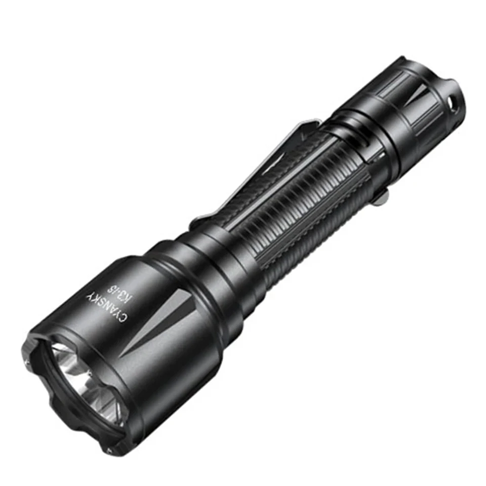 Cyansky K3-I8 IR Tactical Flashlight LED Long-Range Powerful 5000mAh for Action Police Law Enforcement Hunting and Shooting