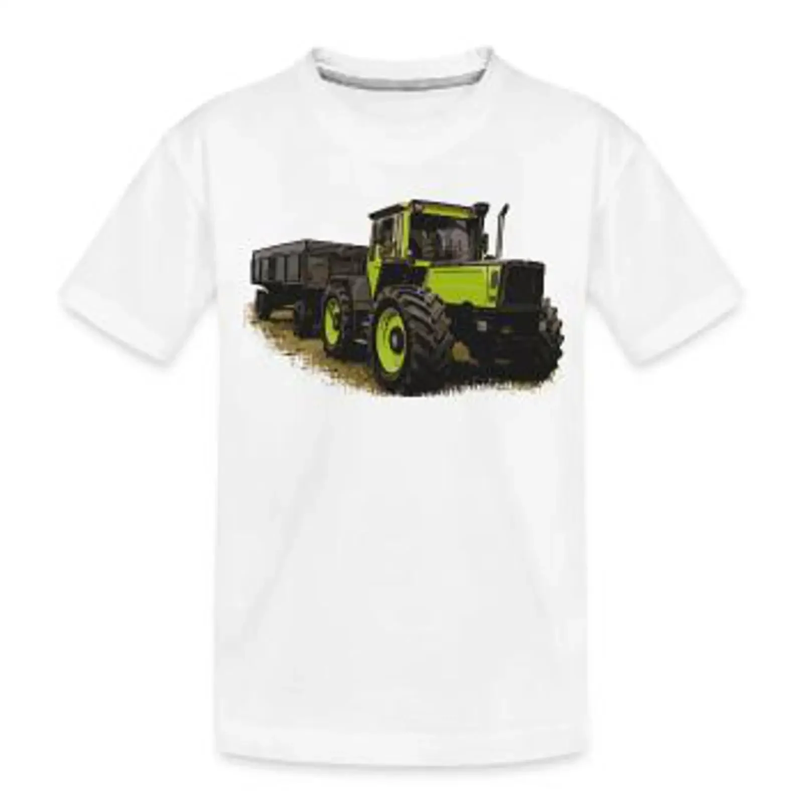 MB trac 1600 turbo with trailer Kids Premium Organic T Shirt White Front vintage Washed fashion homme streetwear Breathable