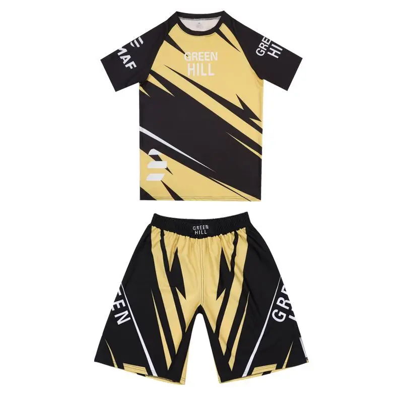 Muay Thai Fighting Kickboxing SandaMMAQuick-drying Boxing Training Fitness Custom Sports Children Adult Set