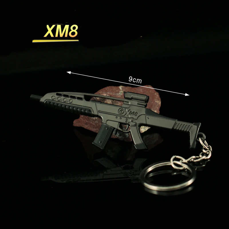Arena Breakout AKS74U Modell Schlüsselanhänger CF Gun FN FAL QBZ95 XM8 Cosplay Schlüsselanhänger Halloween Party Kostüme Zubehör DIY Zeug – Detail 5