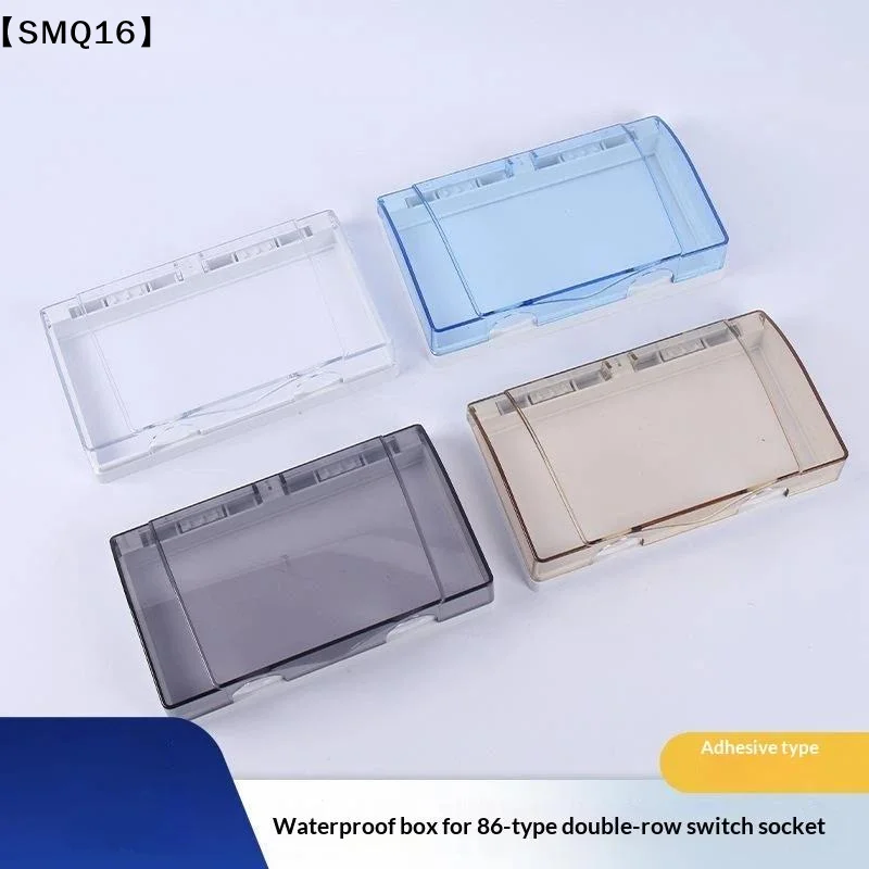 1Pcs Dual 86 Type Waterproof Outlet Stylish Modern Design Easy Install For Electrical Switches Sockets Baby Proofing【SMQ】